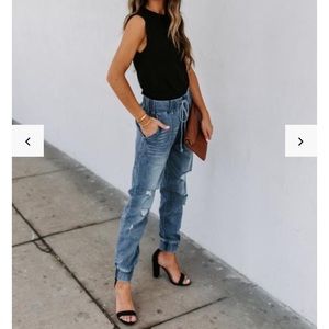 Vici Denim joggers worn once.